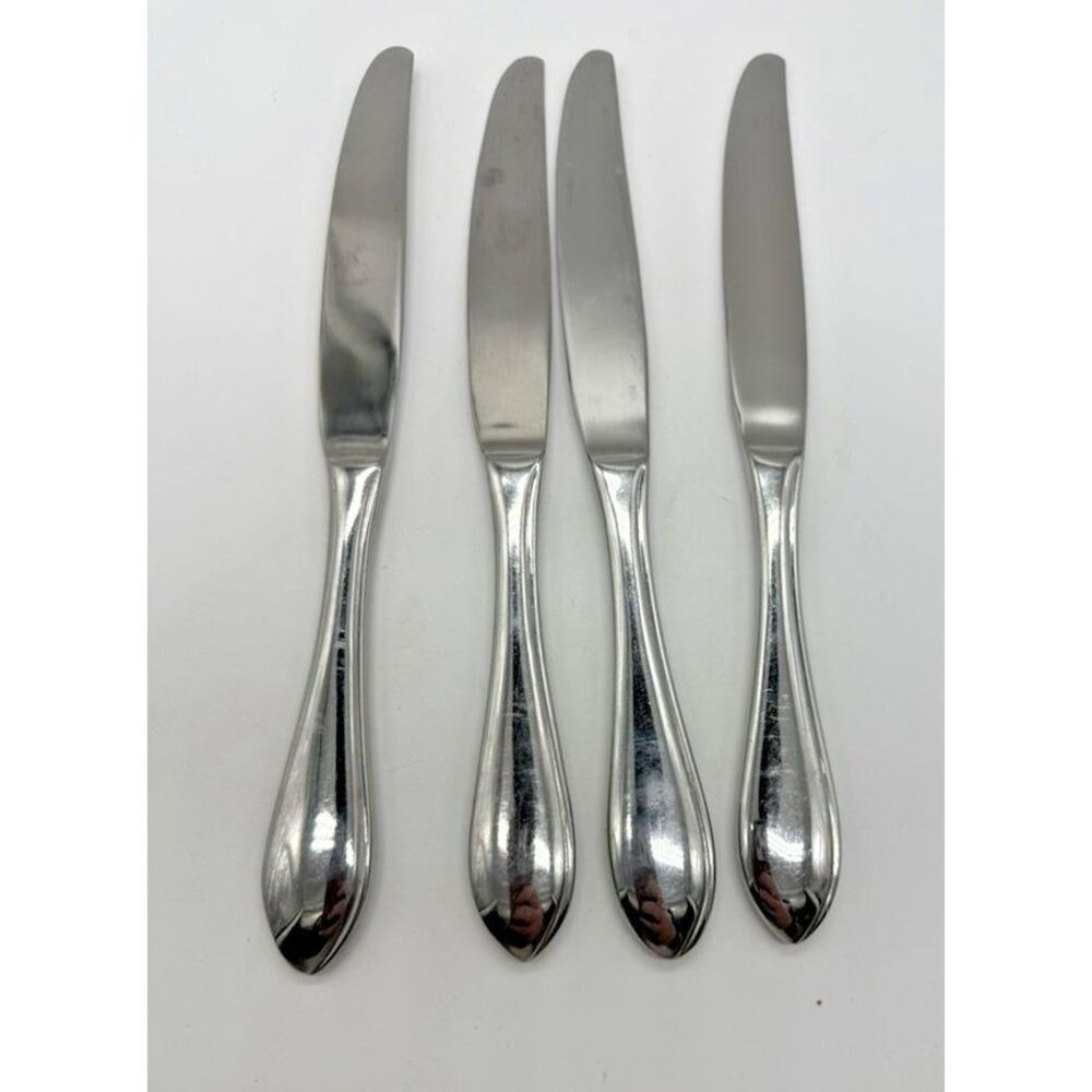 Dansk Stainless Steel Dinner Knives Set of 4 International Designs‎ MM Flatware
